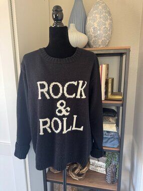 Panache Apparel Black Rock & Roll Sweater - Size XL